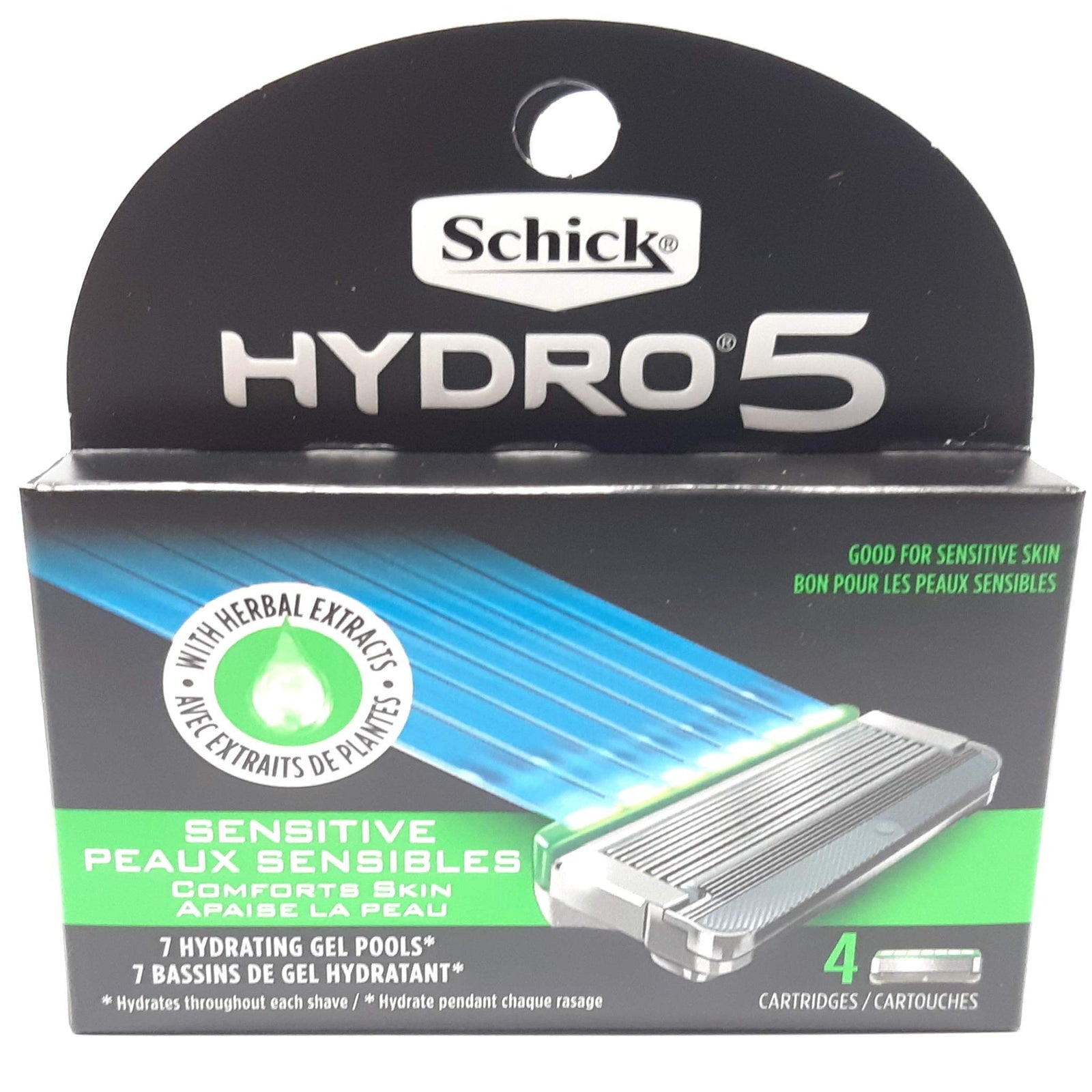 Schick Hydro 5 Refill, Sensitive (4 Count, 3 Pack)