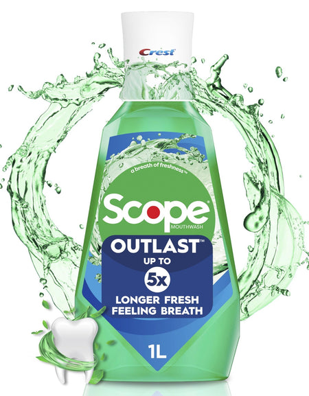 Crest Scope Mouthwash, Outlast Mint (1 L)