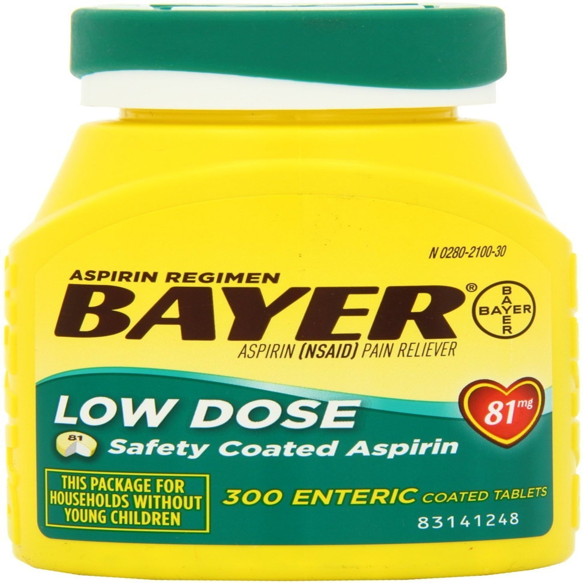 Bayer Low Dose Aspirin, 81 mg (300 Count, 3 Pack)