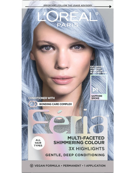 L'Oreal Feria Hair Color, 411 Sapphire Smoke