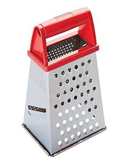 Good Cook Box Grater, Silver/Red