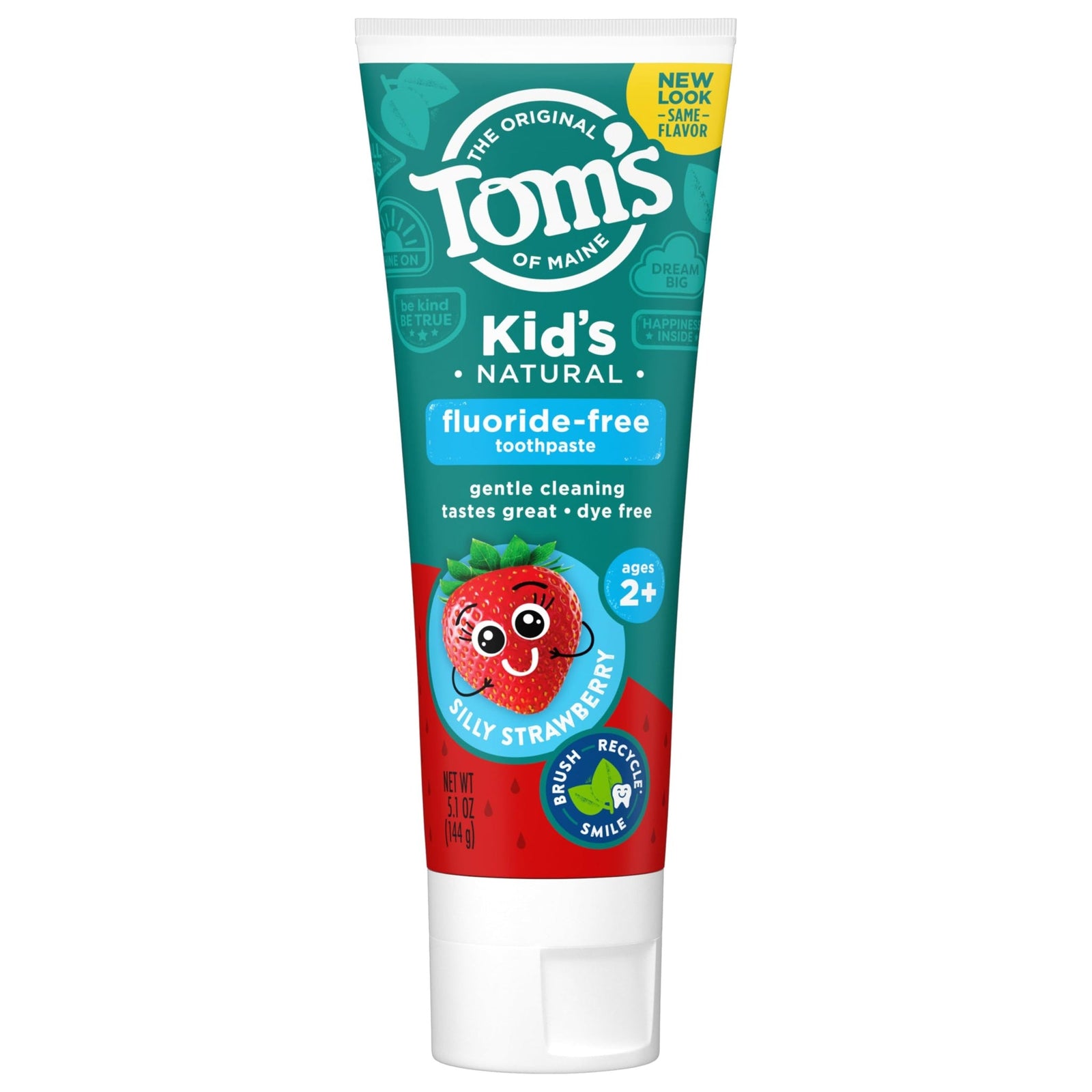 Tom's of Maine Kids Fluoride-Free Toothpaste, Silly Strawberry (5.1 oz)