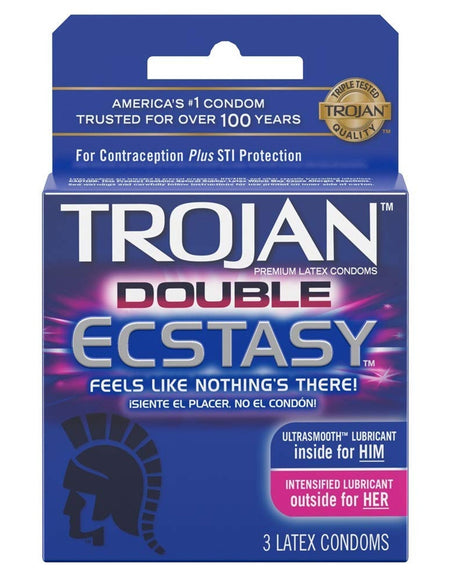 Trojan Double Ecstasy Condoms (3 Count)