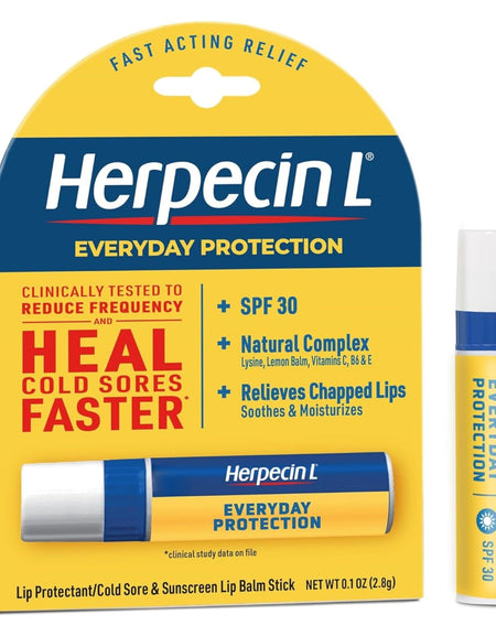 Herpecin-L HL Lip Balm & Sunscreen Stick (0.1 oz, 3 Pack)