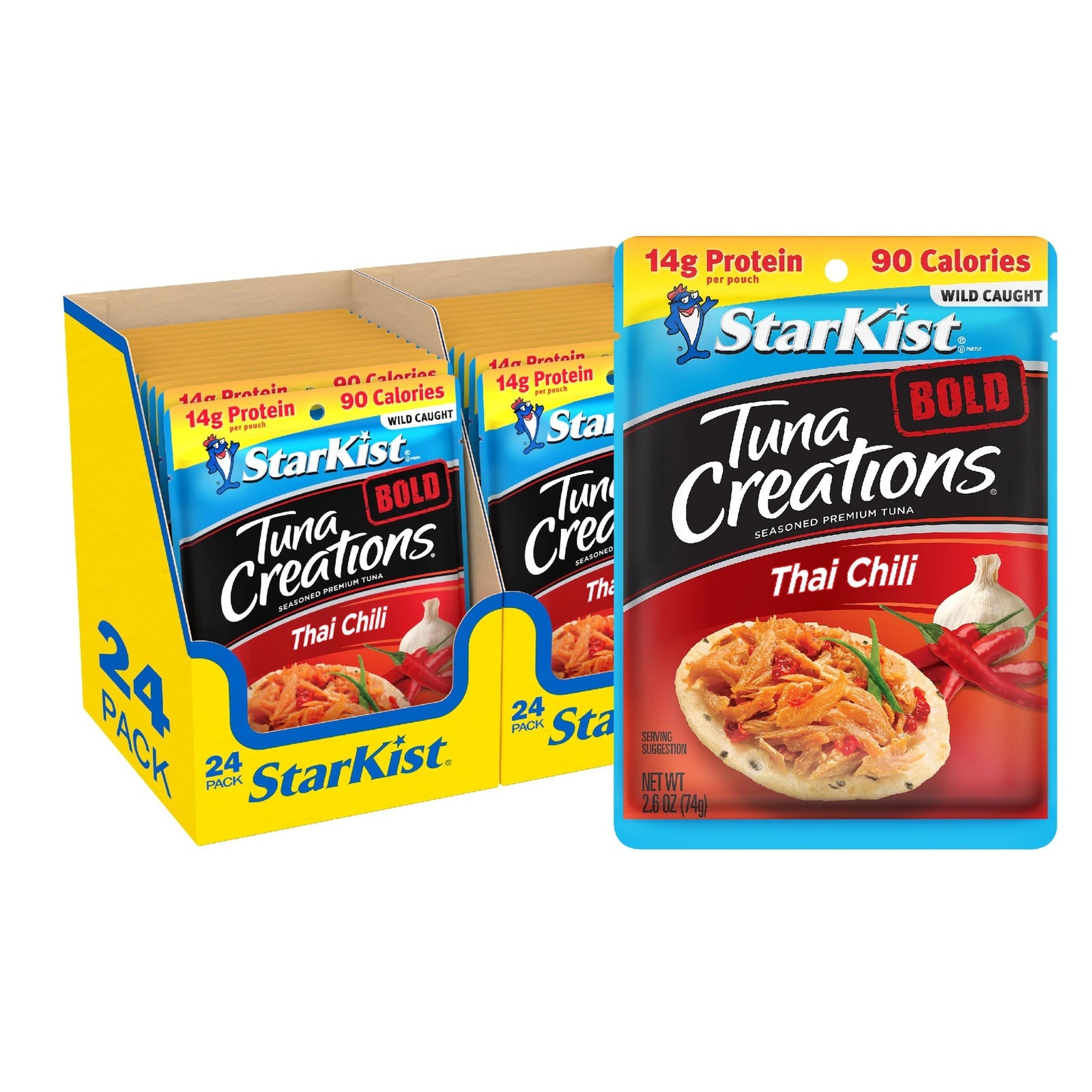 StarKist Tuna Creations, Bold Thai Chili (2.6 oz, 24 Pack)