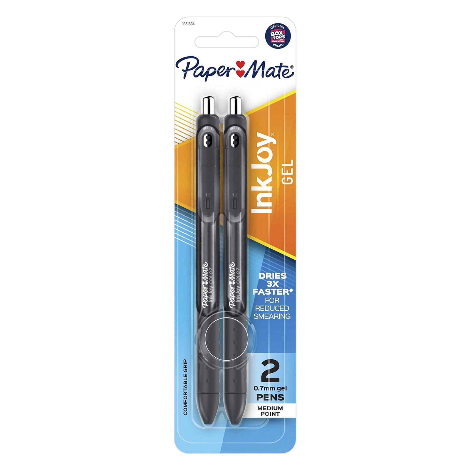 Paper Mate InkJoy Gel Pens, Black (2 Pack)
