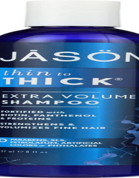 Jason Thin-To-Thick Shampoo, Extra Volume (8 oz, 3 Pack)