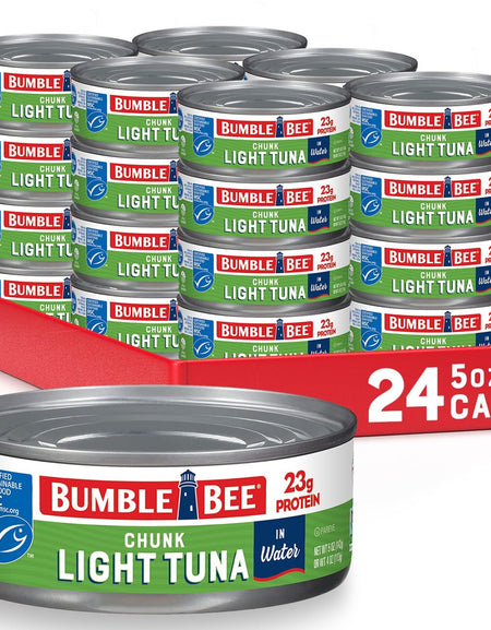 Bumble Bee Chunk Light Tuna in Water (5 oz, 24 Pack)