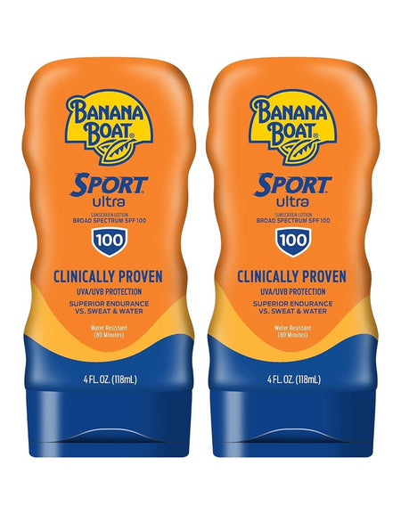 Banana Boat Sunscreen Lotion SPF 100 (4 oz, 2 Pack)