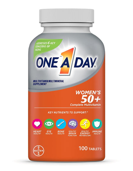 One A Day Women’s 50+ Multivitamins (100 Count)