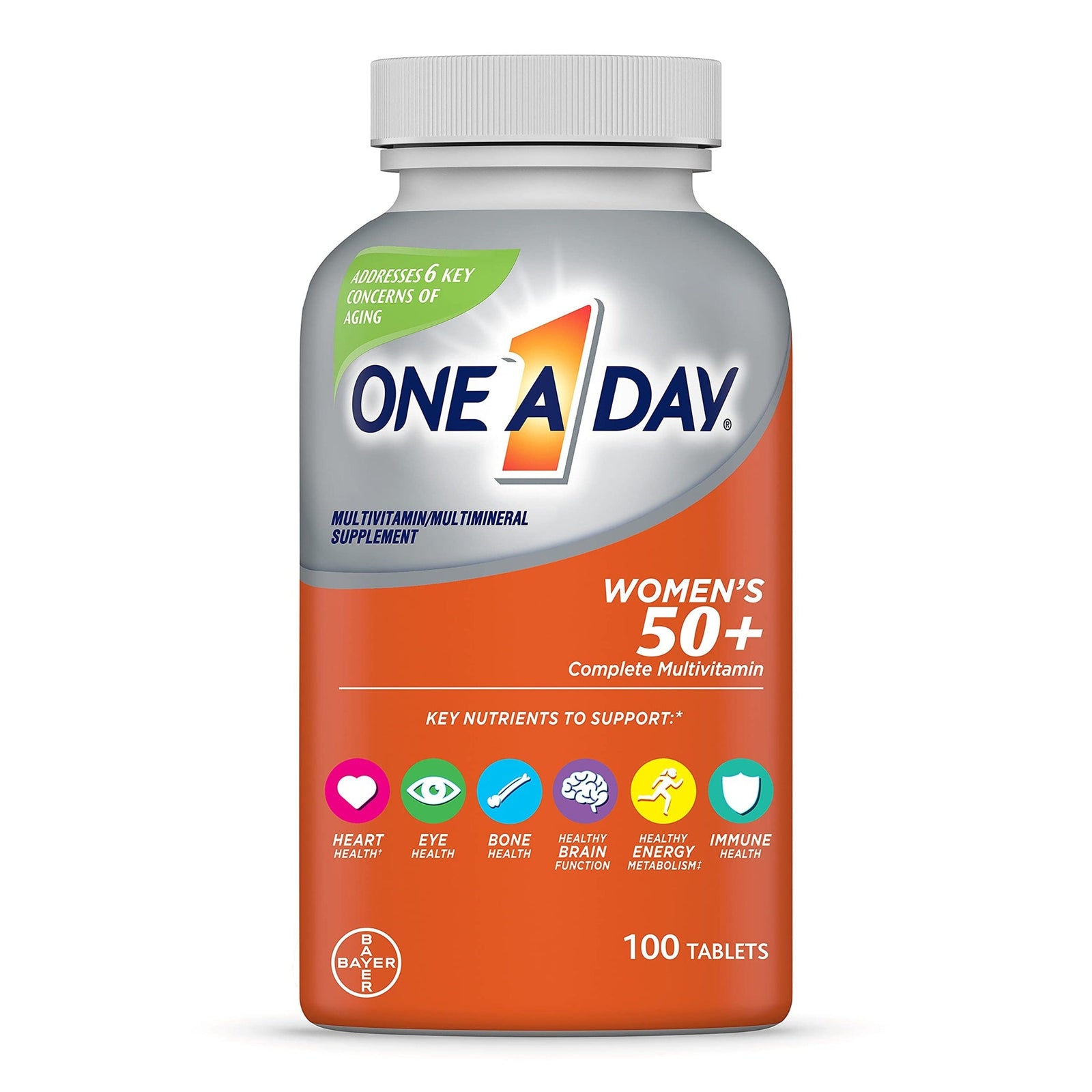 One A Day Women’s 50+ Multivitamins (100 Count)