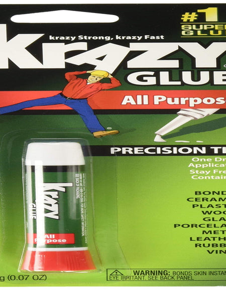 Krazy Glue All-Purpose, Precision Tip (0.07 oz, 2 Pack)