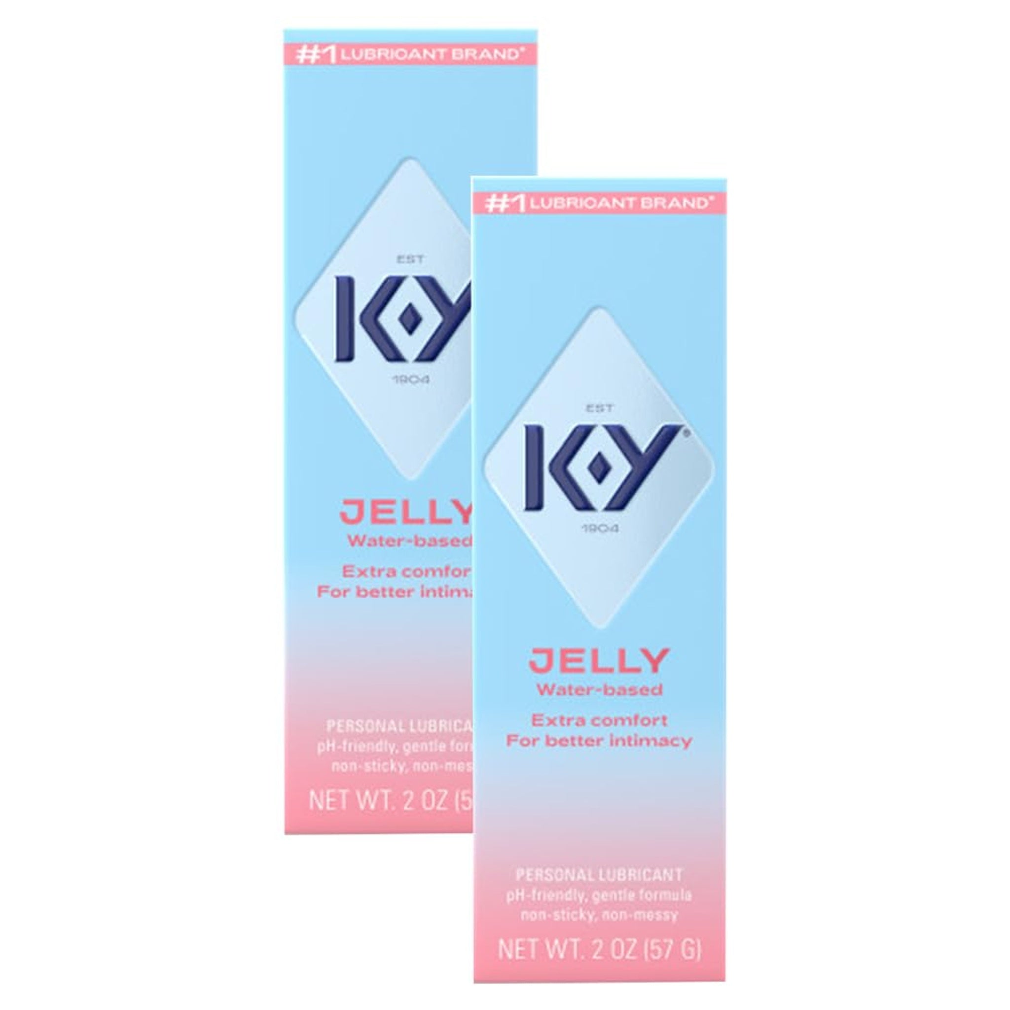 K-Y Jelly Personal Lubricant, Water-Based (2 oz, 2 Pack)