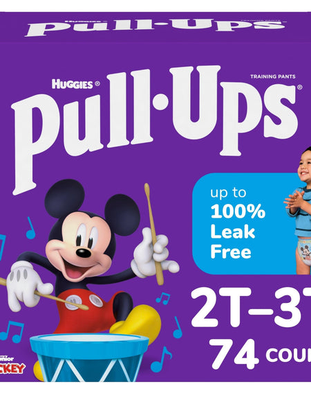 Pull-Ups Boys' Training Pants, Size 2T-3T (74 Count)