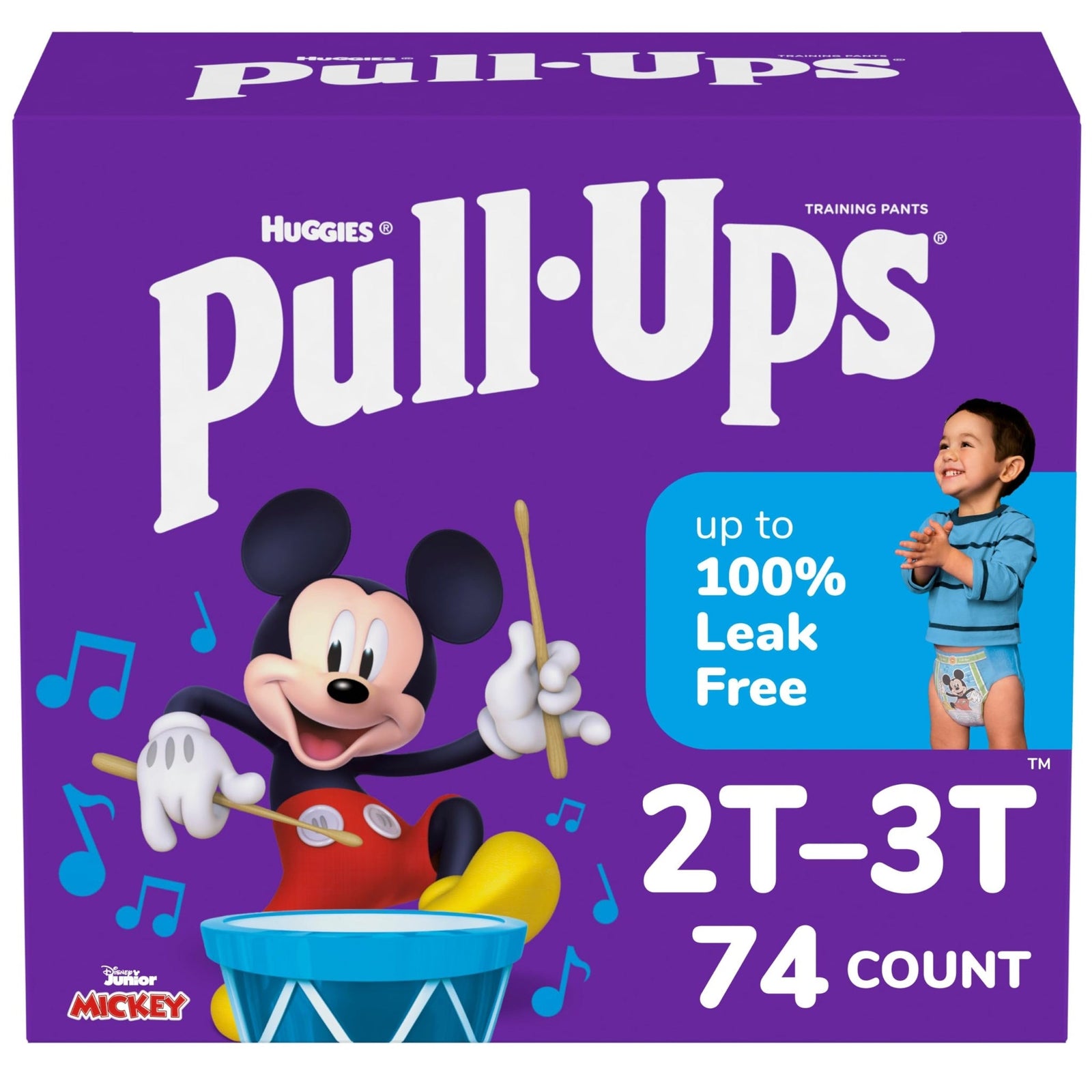 Pull-Ups Boys' Training Pants, Size 2T-3T (74 Count)