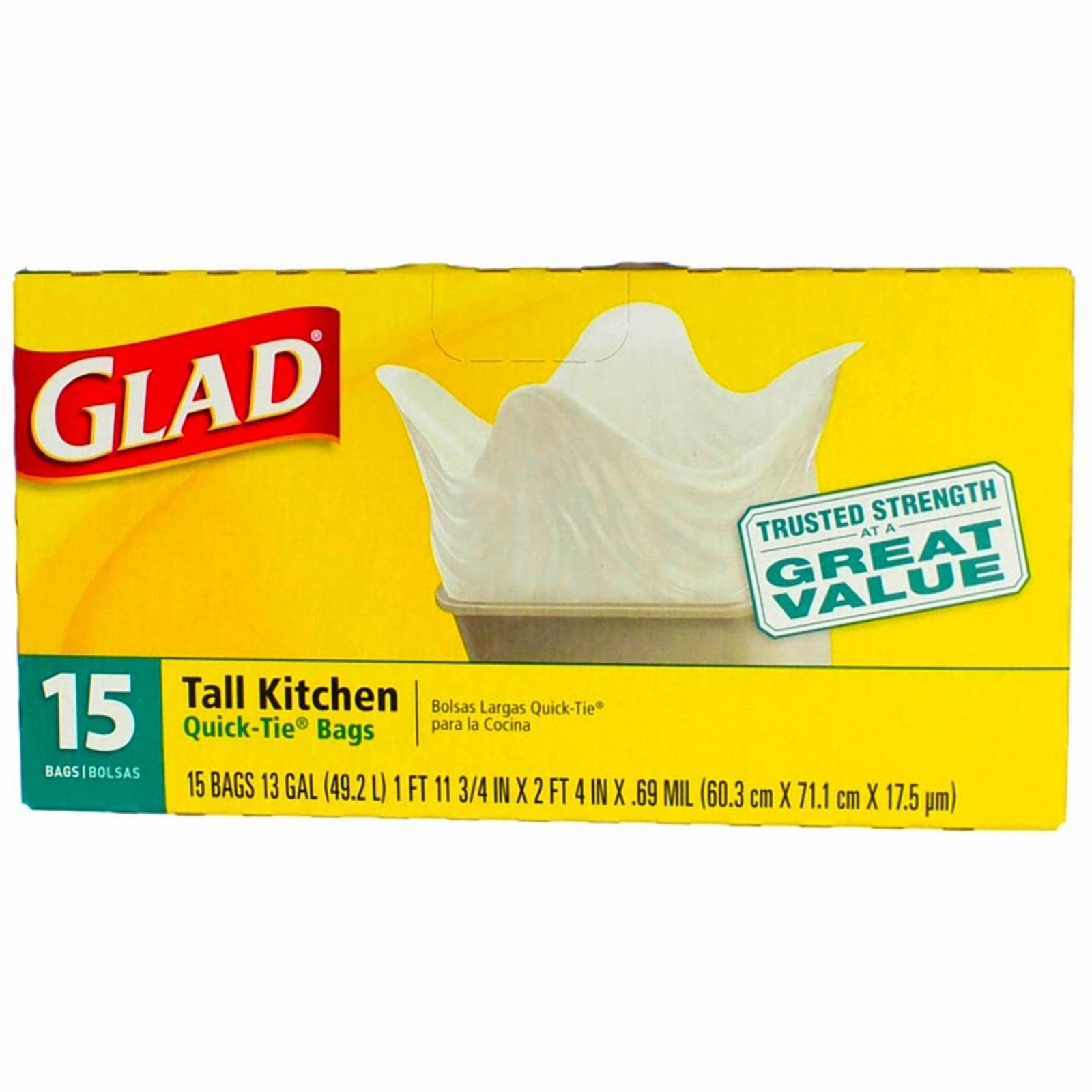 Glad Kitchen Bags (15 Count)