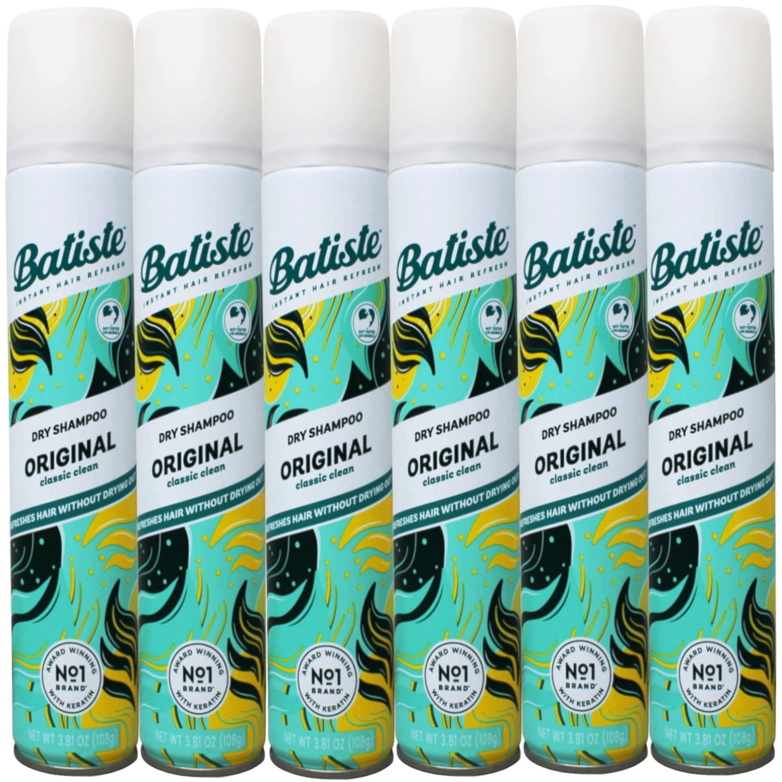 Batiste Dry Shampoo, Original (3.81 oz, 6 Pack)