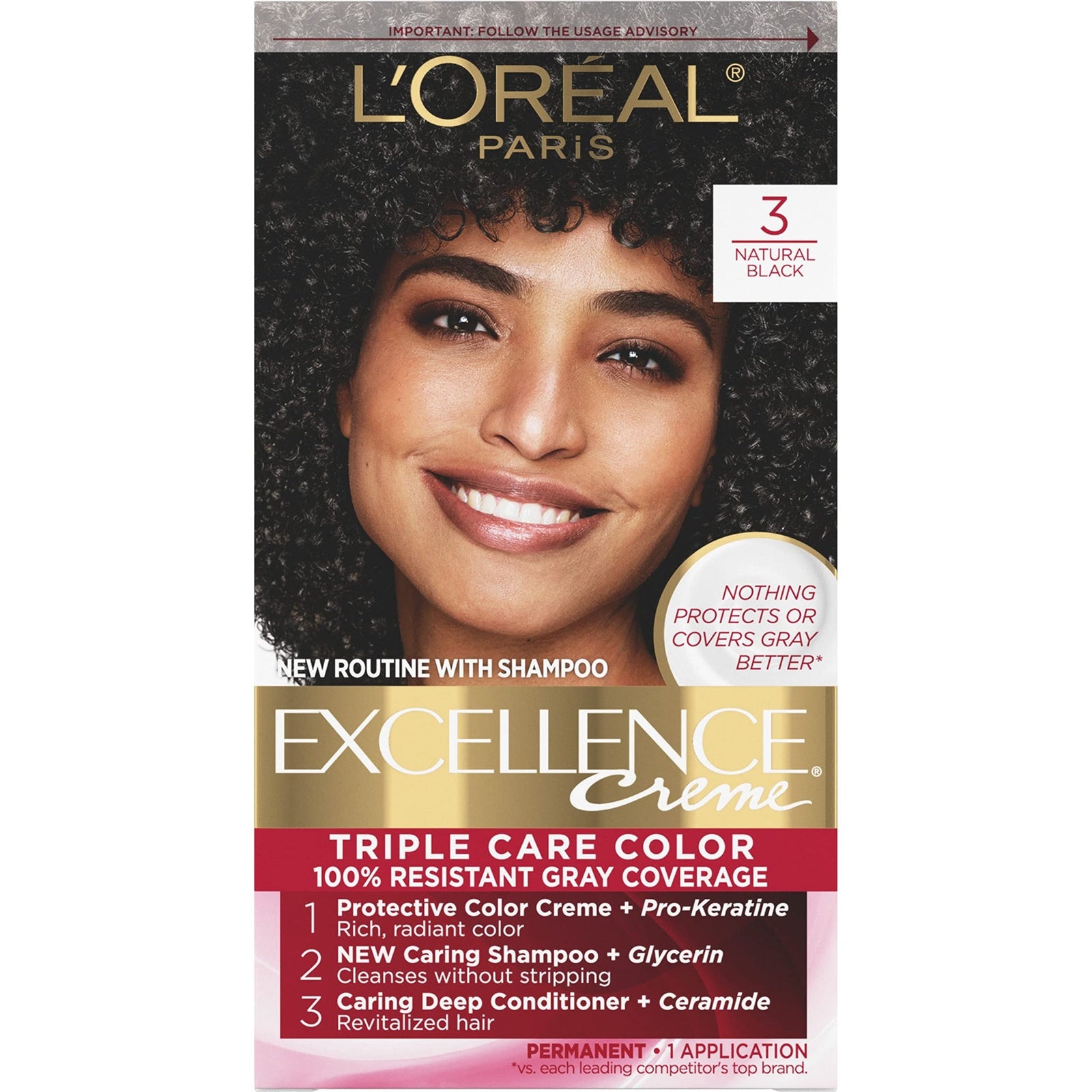 L'Oreal Paris Hair Color (Natural Black)