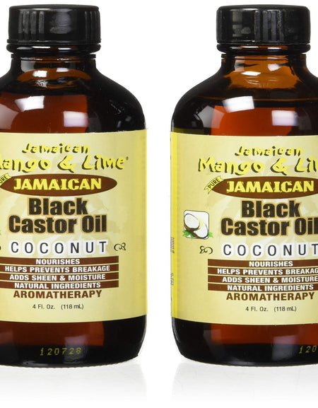 Jamaican Mango & Lime Castor Oil with Coconut (4 oz, 2 Pack)