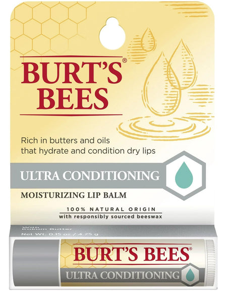 Burt's Bees Lip Balm, Ultra Conditioning (0.15 oz, 4 Pack)