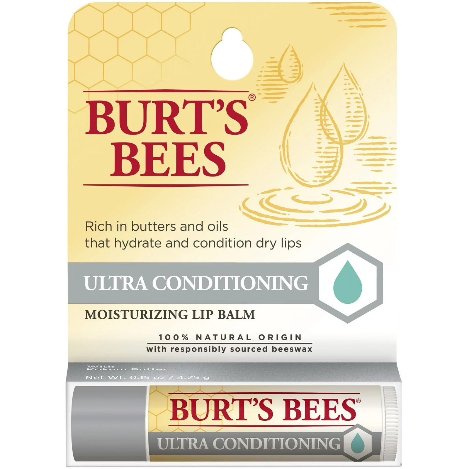 Burt's Bees Lip Balm, Ultra Conditioning (0.15 oz, 4 Pack)