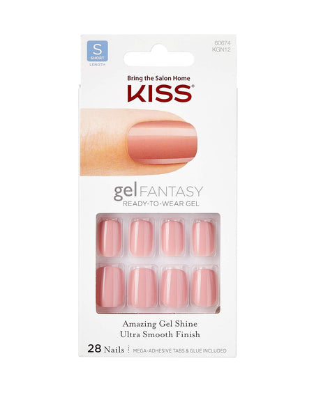 Kiss Gel Fantasy Nails, Short Design (1 Pack)
