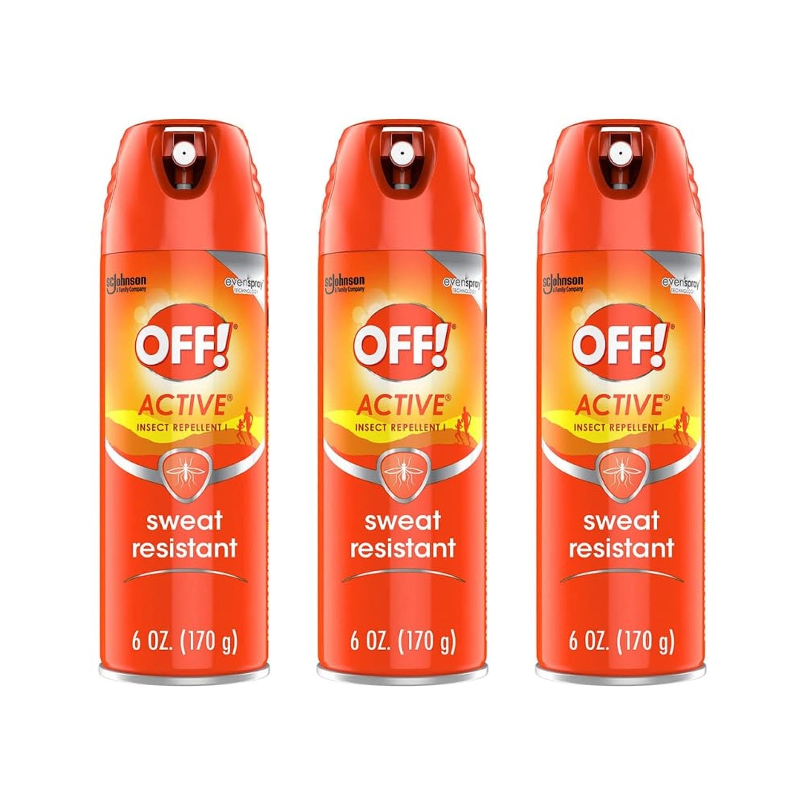 OFF! Active Insect Repellent (6 oz, 3 Pack)