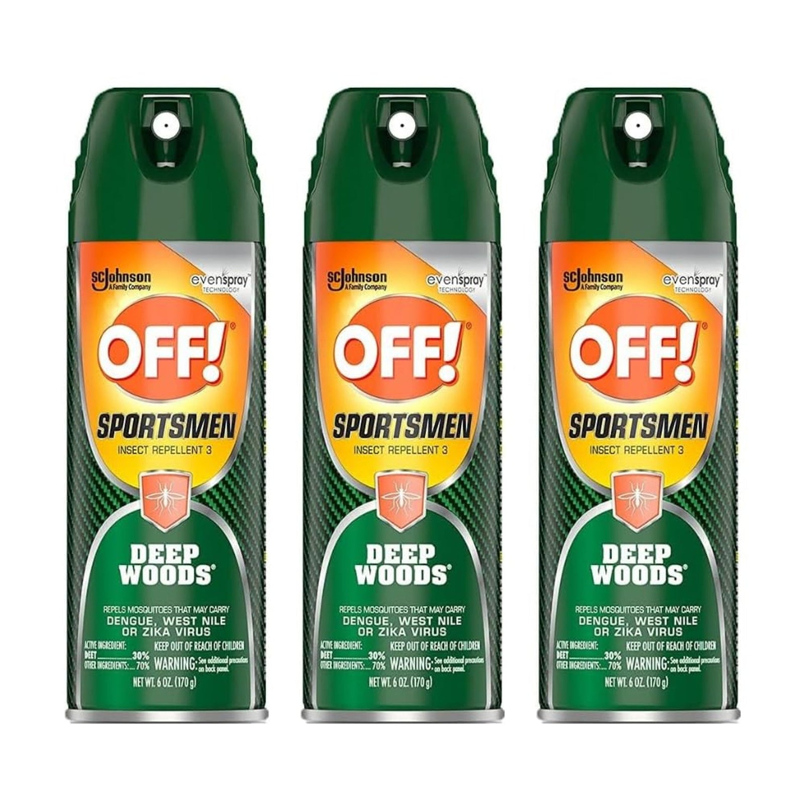OFF! Deep Woods Insect Repellent (6 oz, 3 Pack)