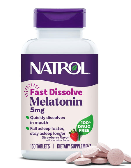Natrol Melatonin Fast Dissolve Tablets, 5mg (150 Count)