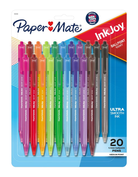 Paper Mate InkJoy 100RT Pens, Assorted (20 Count)