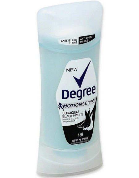 Degree UltraClear Antiperspirant, Black+White (2.6 oz, 6 Pack)