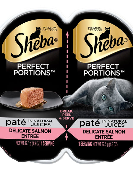 Sheba Cat Food, Delicate Salmon Entrée (2.6 oz)