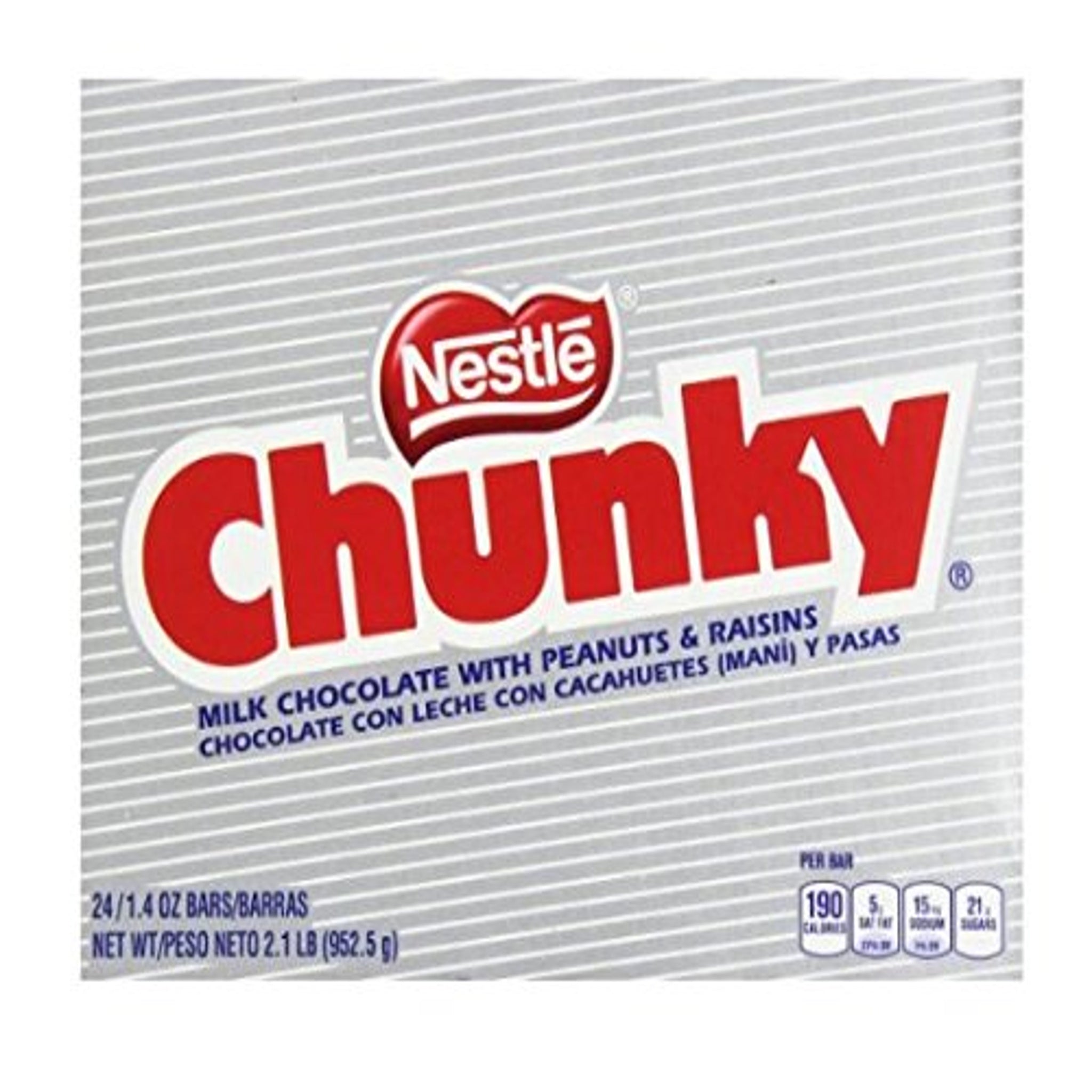 Nestle Chunky Candy Bars (1.4 oz, 24 Pack)