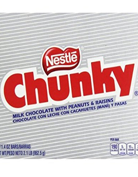 Nestle Chunky Candy Bars (1.4 oz, 24 Pack)
