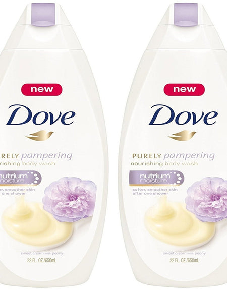 Dove Body Wash, Sweet Cream & Peony (20 oz, 2 Pack)