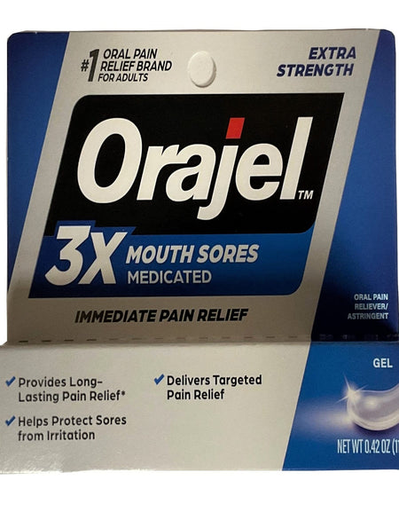 Orajel Mouth Sore Pain Relief Gel (0.42 oz, 6 Pack)