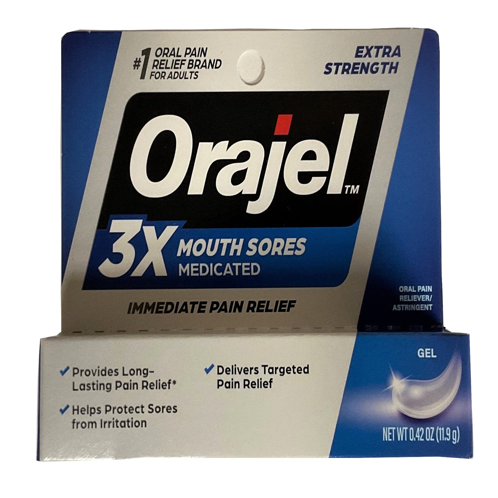 Orajel Mouth Sore Pain Relief Gel (0.42 oz, 6 Pack)
