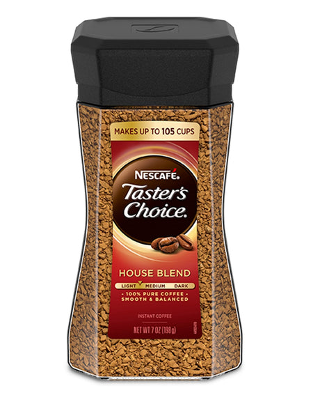 Nescafe Taster's Choice Instant Coffee, House Blend (7 oz)