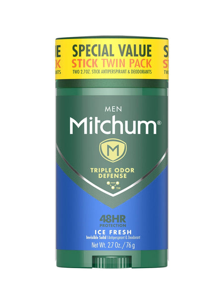 Mitchum Antiperspirant Stick, Ice Fresh (2.7 oz, 2 Pack)