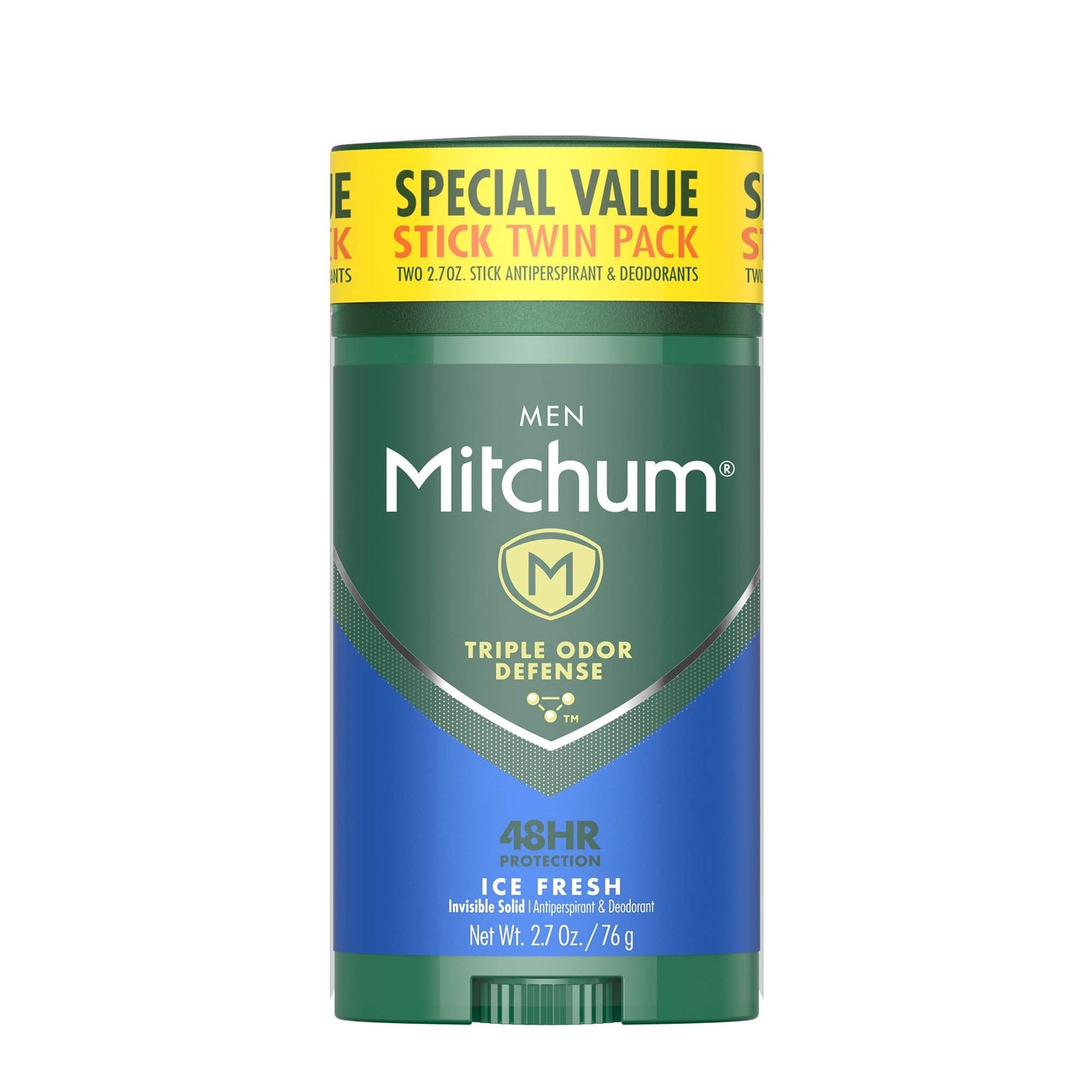 Mitchum Antiperspirant Stick, Ice Fresh (2.7 oz, 2 Pack)