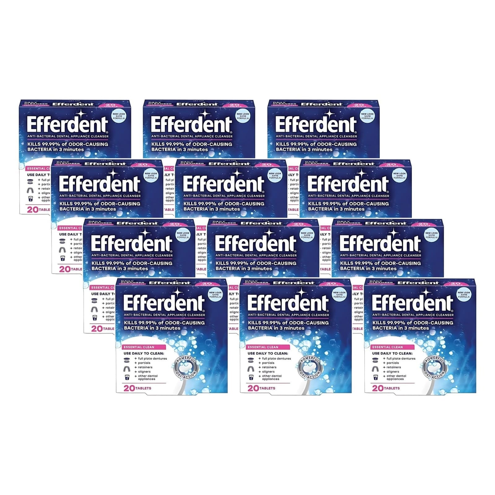 Efferdent Denture Cleaning Tablets (102 Count, 12 Pack)