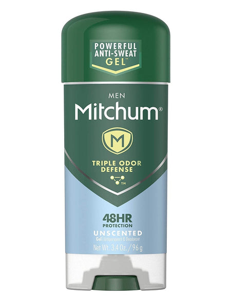 Mitchum Unscented Gel Antiperspirant (3.4 oz, 12 Pack)