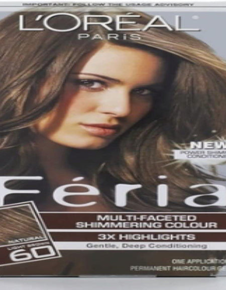 L'Oreal Feria Hair Color, Crystal Brown (1 ea, 3 Pack)