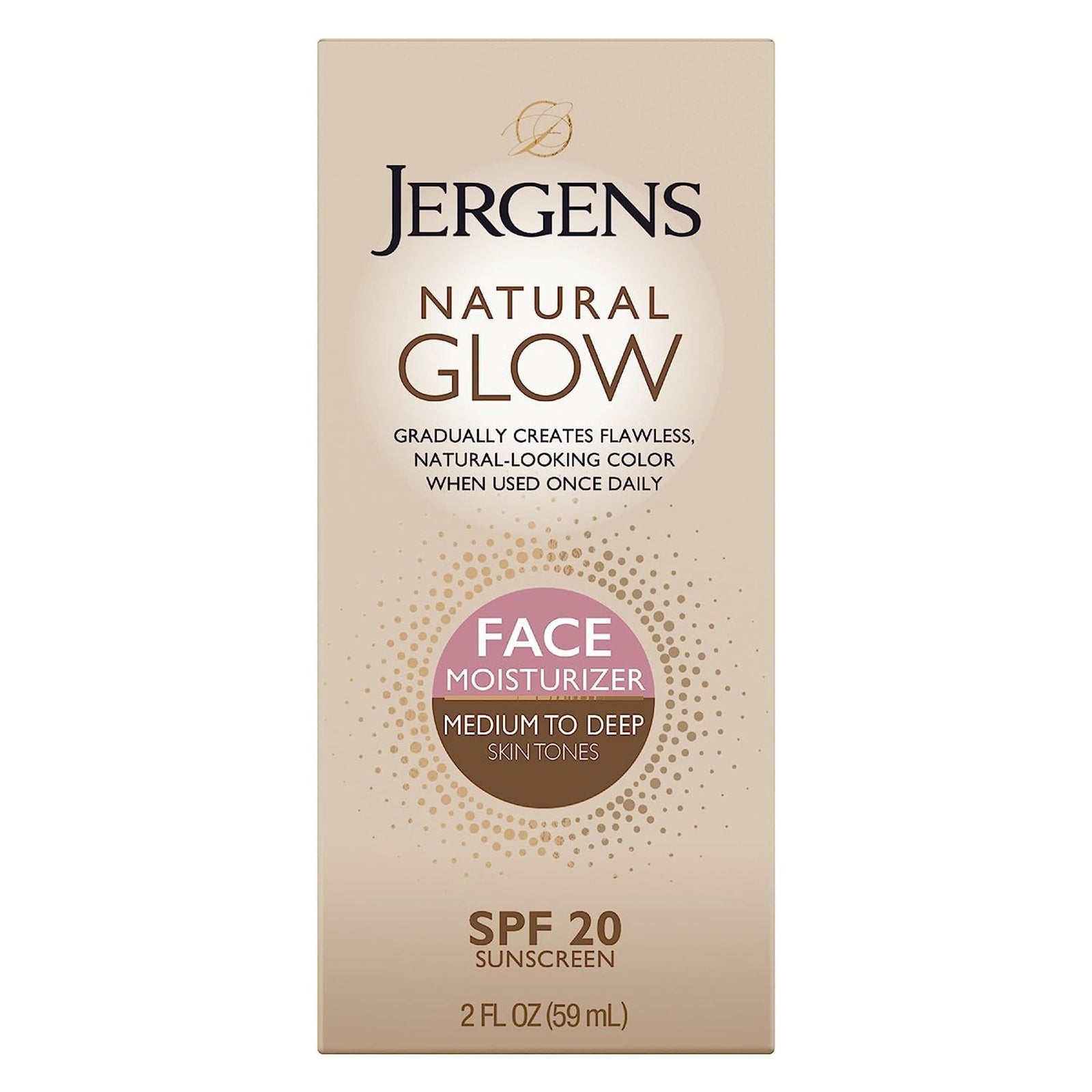 Jergens Natural Glow Moisturizer SPF 20 (2 oz, 4 Pack)
