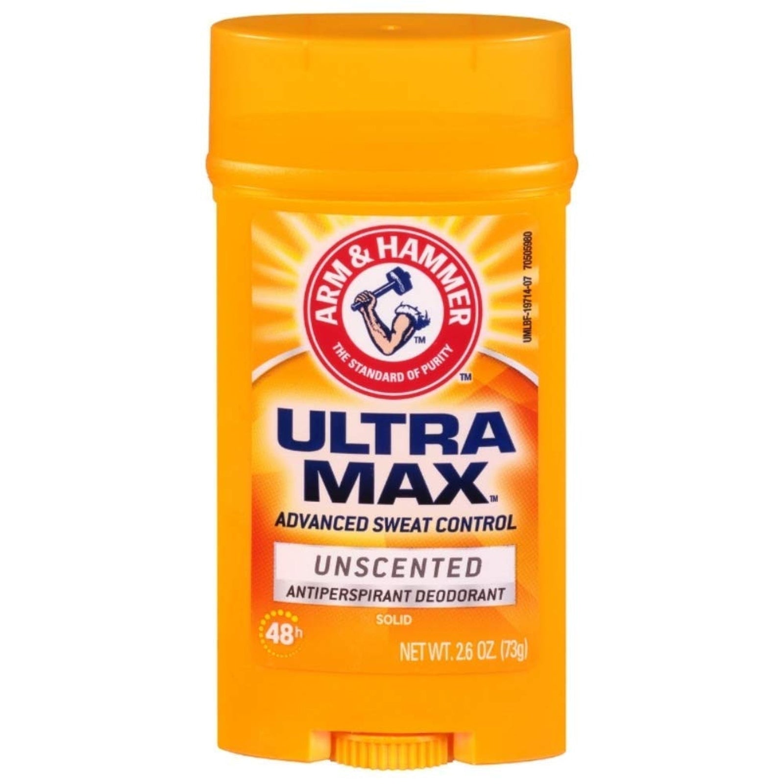 Arm & Hammer Ultramax Invisible Solid Antiperspirant, Unscented (2.6 oz, 5 Pack)