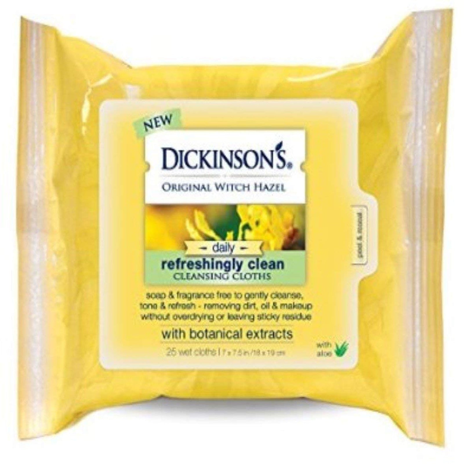 Dickinson's Witch Hazel Cleansing Cloths (25 Count)