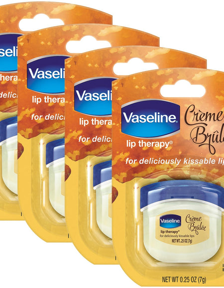 Vaseline Lip Therapy Creme Brulee (0.25 oz, 4 Pack)
