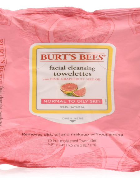 Burt’s Bees Cleansing Towelettes Grapefruit (30 Count)