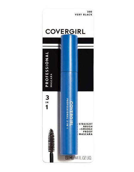 CoverGirl Professional 3-in-1 Mascara Very Black (0.30 oz, 8 Pack)