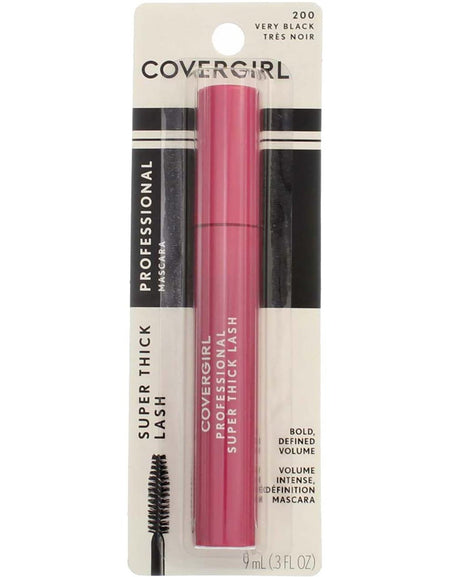 CoverGirl Super Thick Lash Mascara Very Black (0.30 oz, 5 Pack)